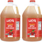 Lucys Organic Raw Apple Cider Vinegar, Unfiltered, Unpasteurized, 2 Gallon Pack