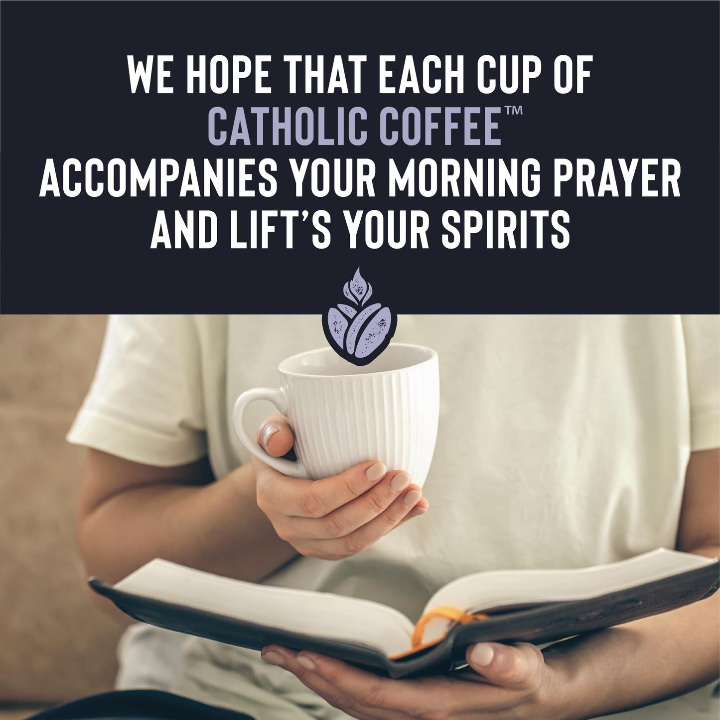 Catholic Coffee, St. Therese Of Lisieux Light Roast Coffee (Whole Bean)