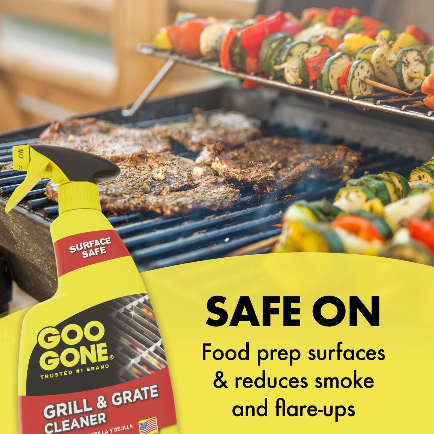 Goo Gone Grill and Grate Cleaner, 24 Fl Oz - Effective Cooking Grate & Rack Cleaner, One Color, Ideal for Grilling Enthusiasts