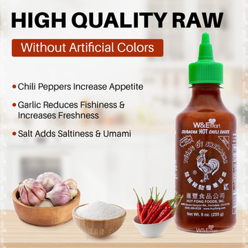 Huy Fong Sriracha Hot Chili Sauce, 9 Ounce, Pack Of 1, 255G