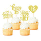 Keaziu 48 Pack Happy Sweet 16 Cupcake Toppers Sweet Sixteen 16 Happy 16 Cupcake Picks For 16Th Birthday Wedding Anniversary Part