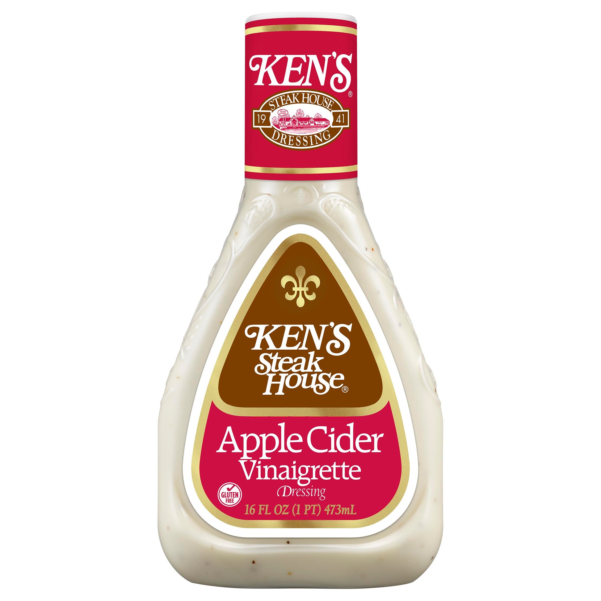 Kens Steak House Apple Cider Vinaigrette, 16 oz, Pack of 1