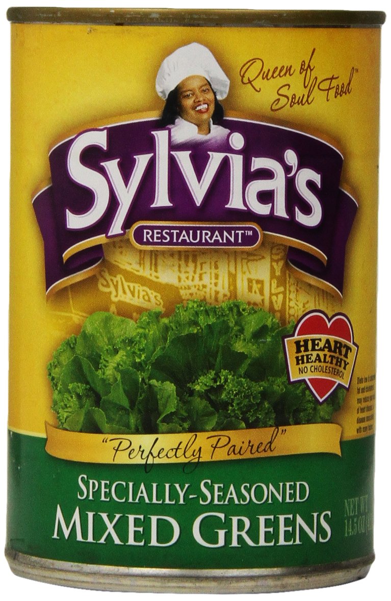 Sylvia'S Specially-Seasoned Mixed Greens, 14.5 Ounce Cans (Pack Of 12)