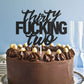 Thirty Two Black Glitter Cake Toppers 32 Years Old 32Nd Birthday Party Decorations Supplies