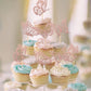 Rssta i Butterfly Cupcake Toppers, 24 Pack, Glitter, Paper, Rose Gold, Model XM248