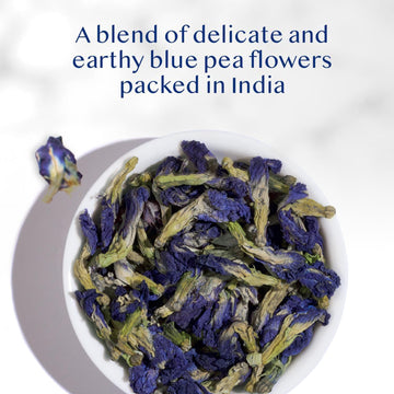 Vahdam, Butterfly Pea Flower Tea (1.76Oz) 100+ Cups | Delicate & Earthy | Vacuum Sealed For Freshness | Butterfly Pea Flower Loose Leaf Tea | Brew Iced Tea, Cooking, Mocktails & Cocktails