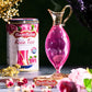 Hazer Baba Instant Drink Mix With Rose Flavor, Fruity Natural Powder In Gift Tin Box, Caffeine-Free, Gourmet Beverage, Unique Food Gift, Vegan, Kosher, Halal, 8.8Oz (250G)