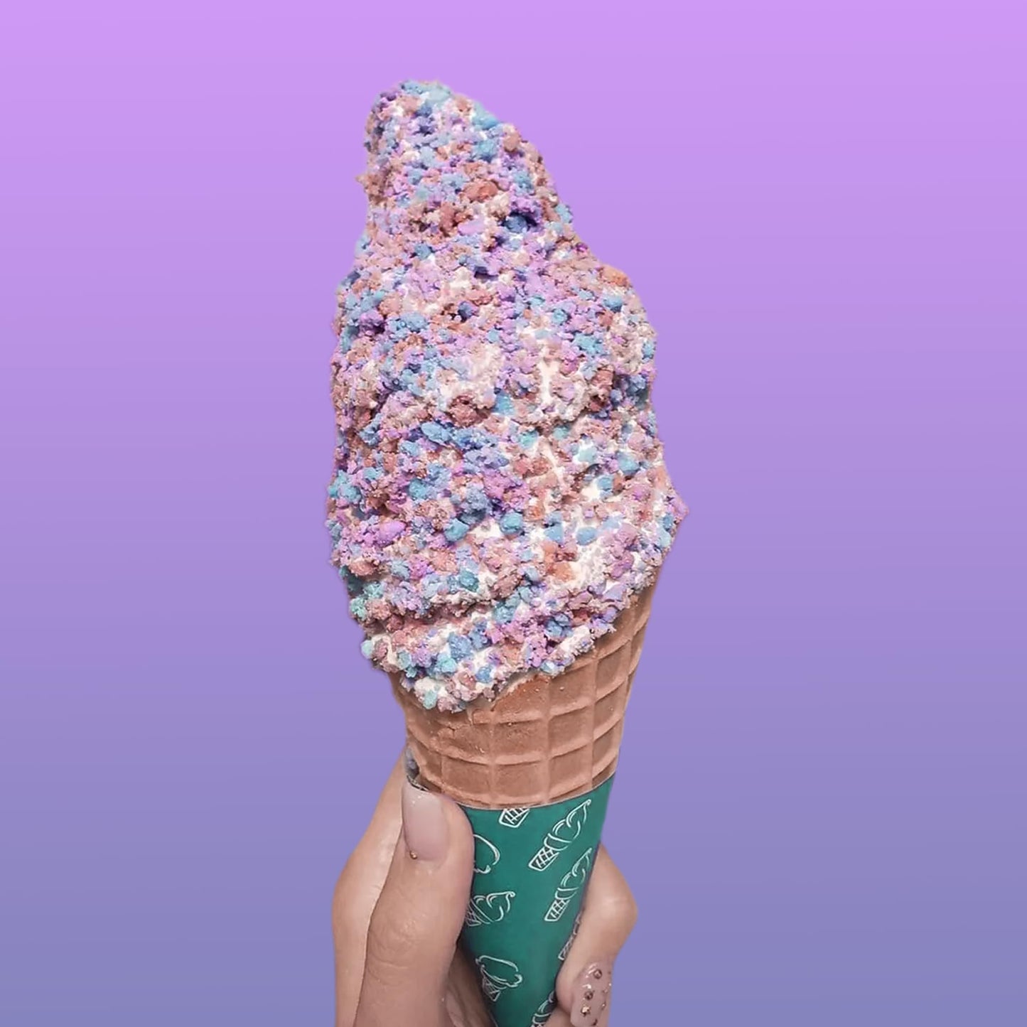 Birch & Meadow 1Lb Of Cotton Candy Crunch, Ice Cream Topping, Dessert Topper