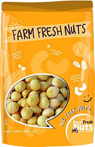 Dry Roasted Macadamia Nuts Salted with Sea Salt (1 Lb.) - Oven Roasted to Perfection in Small Batches for Added Freshness - Vega