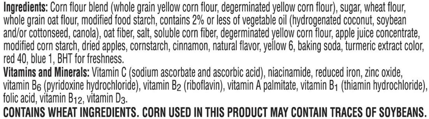 Apple Jacks Cold Breakfast Cereal Cups, 8 Vitamins and Minerals, Kids Snacks, Original (12 Cups)