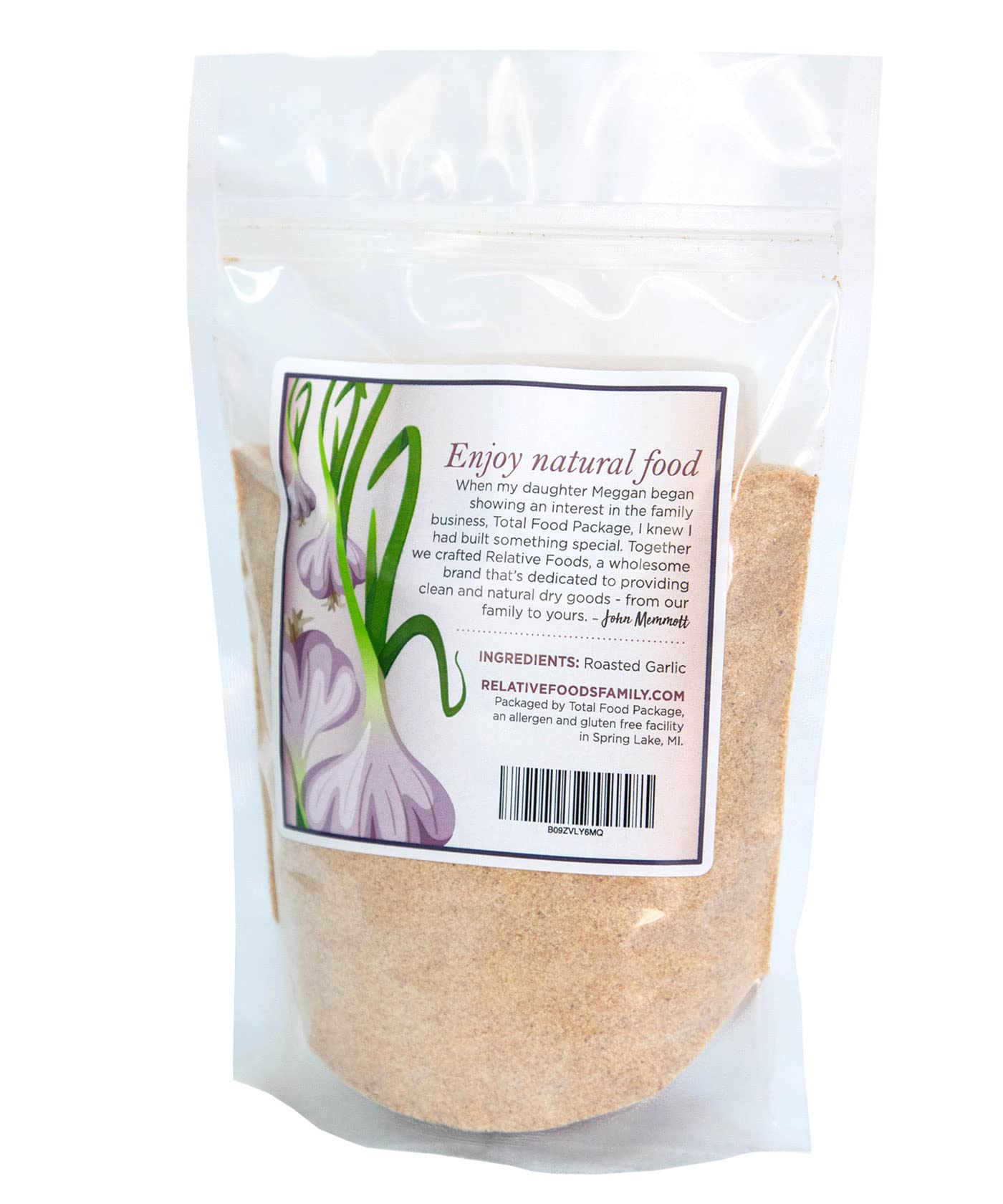 Relative Foods Roasted Garlic, 1 Pound Resealable Bag - Rich & Aromatic Granulated Garlic Bulk Powder For Gravy, Soup, Sauce & M