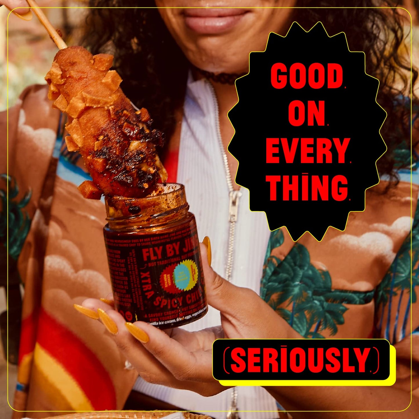 Flybyjing Xtra Spicy Chili Crisp, Hot Savory Tingly Crunchy Chili Oil Sauce W Sichuan Pepper, Good On Everything Hot Sauce, All-