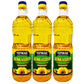 Chumak Sunflower Oil Unrefined, Naturally Expeller Pressed, Non Gmo And High-Heat Sunflower Cooking Oil 0.9L Pack Of 3