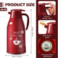 LemonRoad 1 Pcs 68 oz Hot Chocolate Drink Dispenser Red Cocoa Drink Dispenser for Keeping Christmas Hot Cocoa Bar Supplies for C