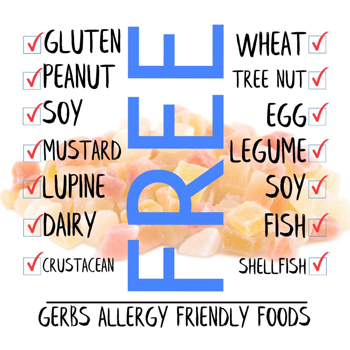 Gerbs Tropical Dried Fruit Snack Mix 4 lbs. | Unsulfured, No Additives, Resealable Bag | Lightly Sweet & Juicy Blend | Top 14 Al