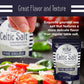 Le Marinier French Sea Salt Fine Ground Sea Salt, 1.1lb - 18oz, Pack of 2. Mineral Rich Unrefined French Sea Salt 100% Natural,