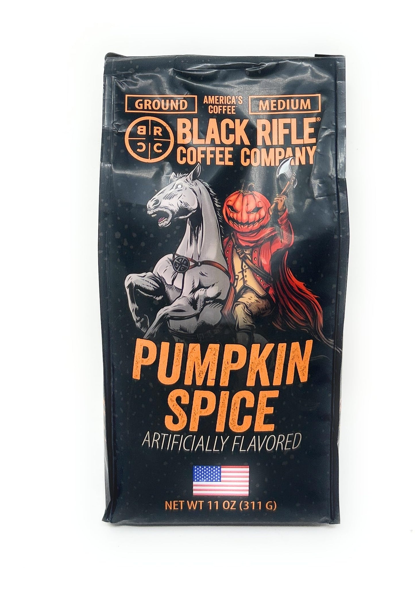 Black  Coffee Company Pumpkin Spice  Medium Roast Ground Coffee  11 OZ Bag