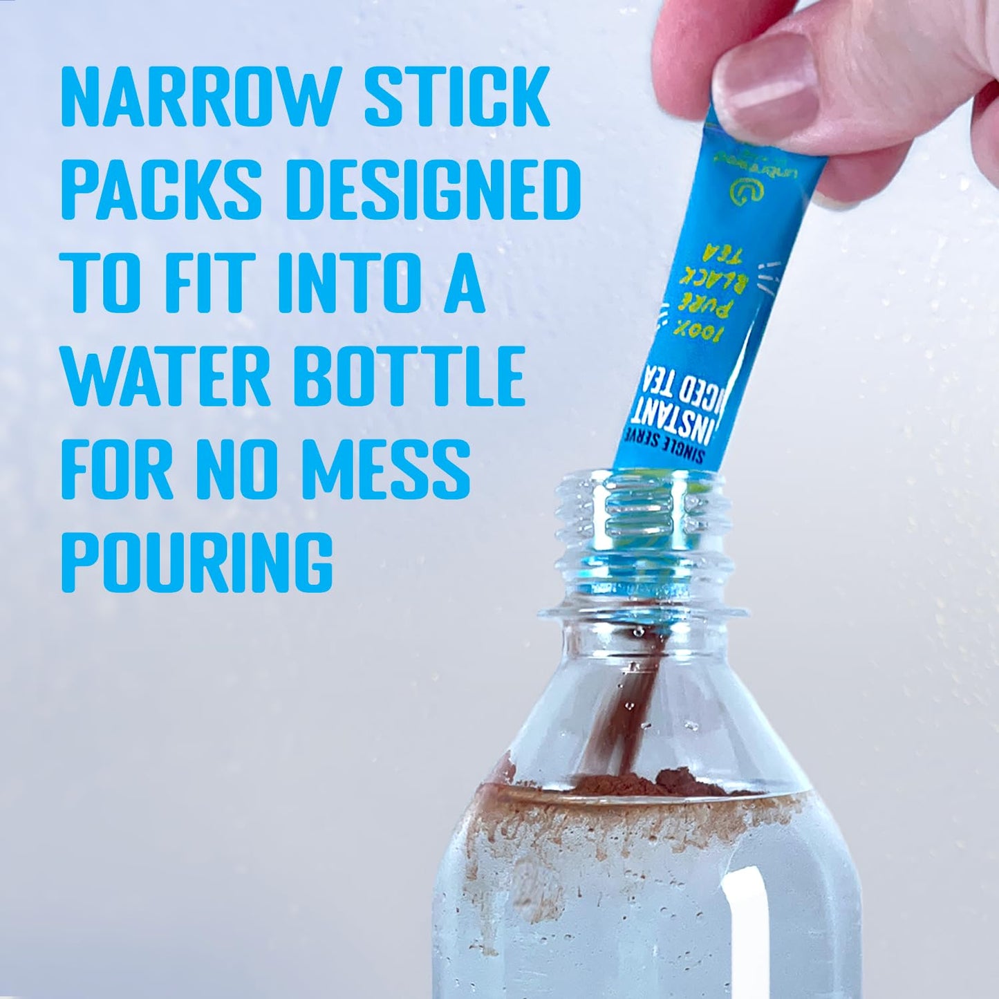 Unbrewed Planet Instant Iced Tea - 100% Pure Black Tea - 30 Single Serve Stick Packs - Unsweetened - Vegan - Gluten Free - On-Th