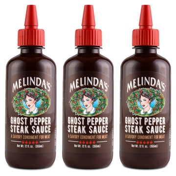 Melinda'S - Ghost Pepper Steak Sauce - 12Oz, 3Pck