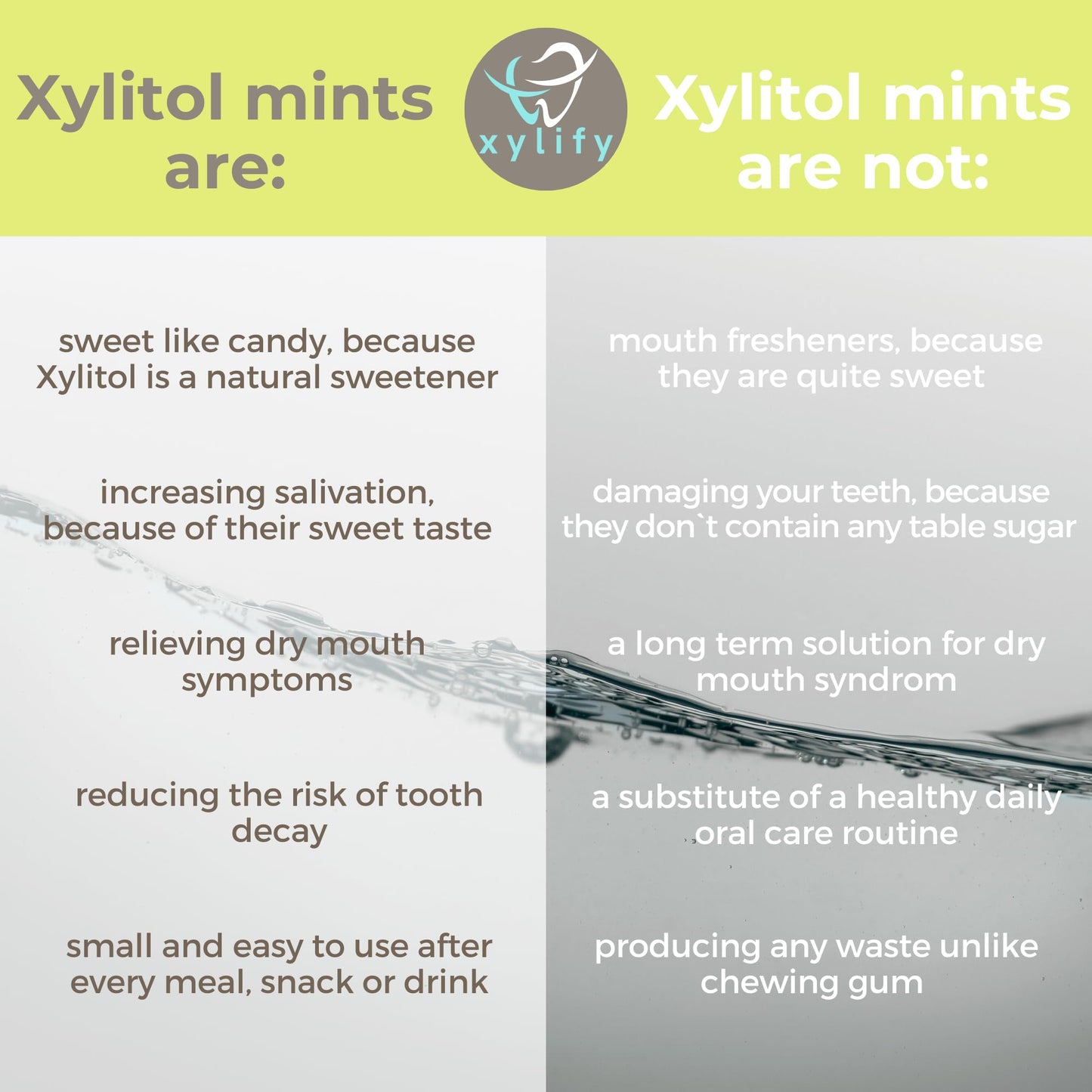 Xylitol Mints For Oral Care - Apple Flavor, With Xylitol And Erythritol, Sugar Free Candy, Happy Teeth Dental Mints From Finland