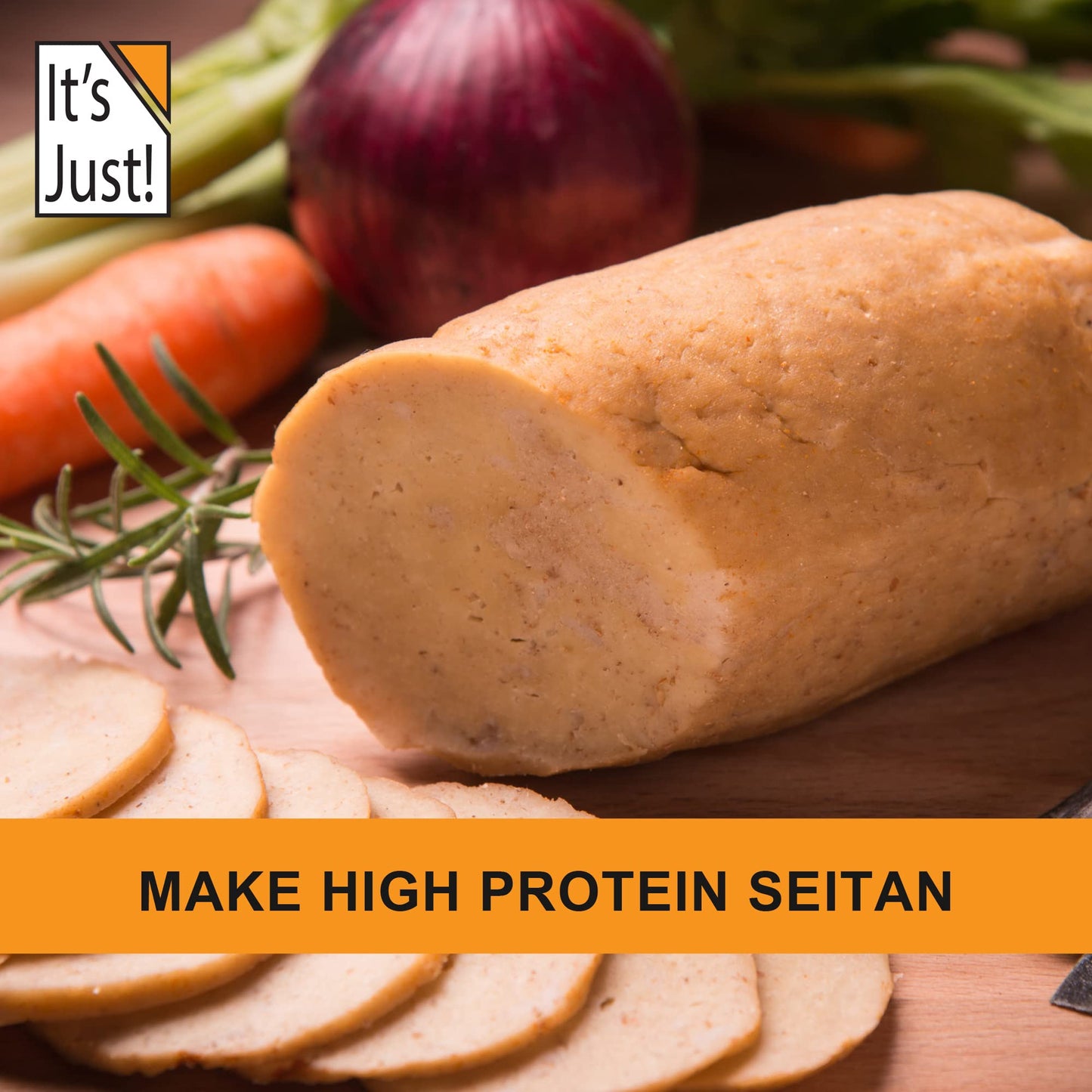 Its Just - Vital Wheat Gluten, 1.25lb, High Protein Wheat Flour, Vegan Friendly Seitan, Low Carb Bread, 20oz