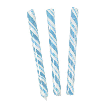 Fun Express Old Fashioned Candy Sticks - Light Blue Hard Candy Individually Wrapped Bulk Pack 80 Nostalgic Candy Sticks for Buff