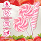 Pink Twisty & Swirl Lollipops 32 Pack (16 Swirl + 16 Twist), Baby Shower Candy Swirl Lollipop Individually Wrapped Suckers, Vale