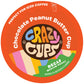 Crazy Cups Decaf Chocolate Peanut Butter Cup Coffee Pods for Keurig, 22 Count, Single Serve, Recyclable