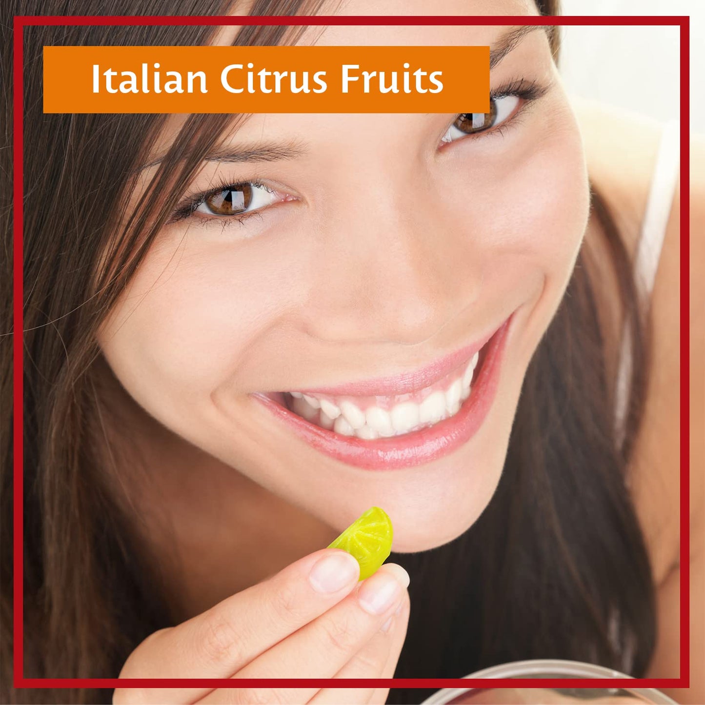 Sperlari Spicchi Su Citrus Orange & Lemon Wedges Hard Candy Bag, Individually Wrapped Italian Sweets, 500 Gr / 17.6 Ounce Bag (1