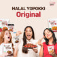 Yopokki Halal Tteokbokki Cup (Original, 2-Pack) - Microwaveable Korean Rice Cake with Mild & Savory Sauce - Quick, Easy, and Hal