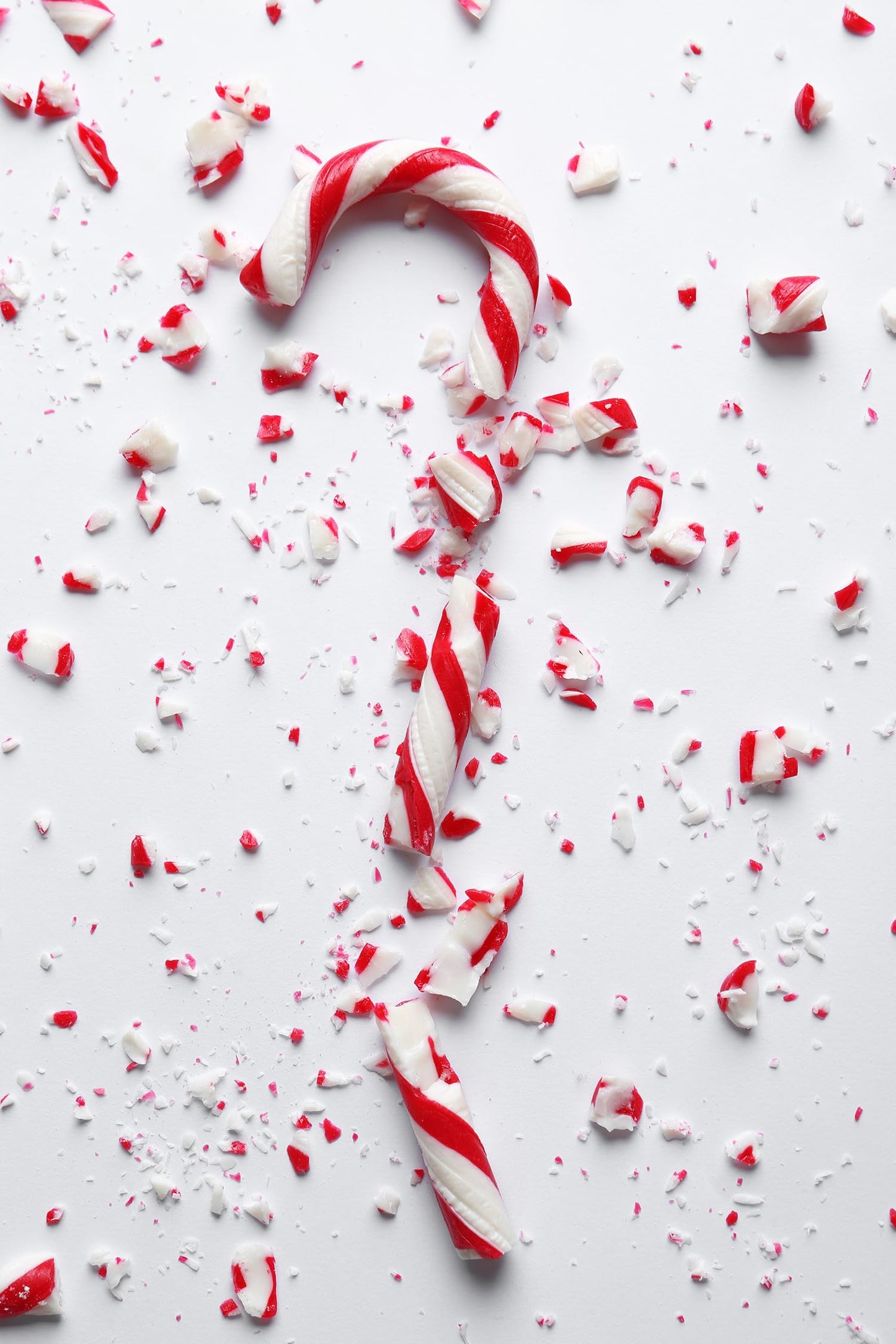 Fruidles Crushed Peppermint Candy Canes, Christmas Peppermint Flavor Toppings, Resealable Bag