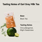 Osulloc Earl Grey Milk Tea (7Oz X 10 Packets), Easy On-The-Go Stick Type Powder Blended Tea, Earlgrey With Bergamot Scent Mixed,