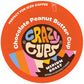 Crazy Cups Chocolate Peanut Butter Hot or Iced Coffee Pods, Medium Roast, 22 Count, Single Serve for Keurig K-Cups