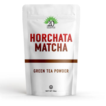Japanese Horchata Sweet Matcha Powder - Sweetened Green Tea Powder - Barista Cafe Style Blend for Latte - 1lb Pouch - 16oz - 1 P