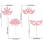 24Pcs Masquerade Masks Cupcake Toppers Glitter Bachelorette Party Mask Cupcake Food Picks Masquerade Mardi Gras Party Baby Showe