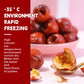 Bestore Freeze-Dried Jujubes Dried Fruit Winter Dates Non-Fried Crispy Winter Jujubes Casual Snacks 3 Pack 2.11Oz