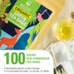 Wt Weetee Organic Green Tea Bags, Usda Organic Pure Green Tea 100 Count, Super Antioxidant | Resealable Kraft Bag | Brew Hot Or