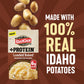 Idahoan Loaded Baked +Protein Mashed Potatoes, Naturally Gluten-Free, 100% Real Idaho Potatoes, 4 servings per bag, 4.6 ounce (P