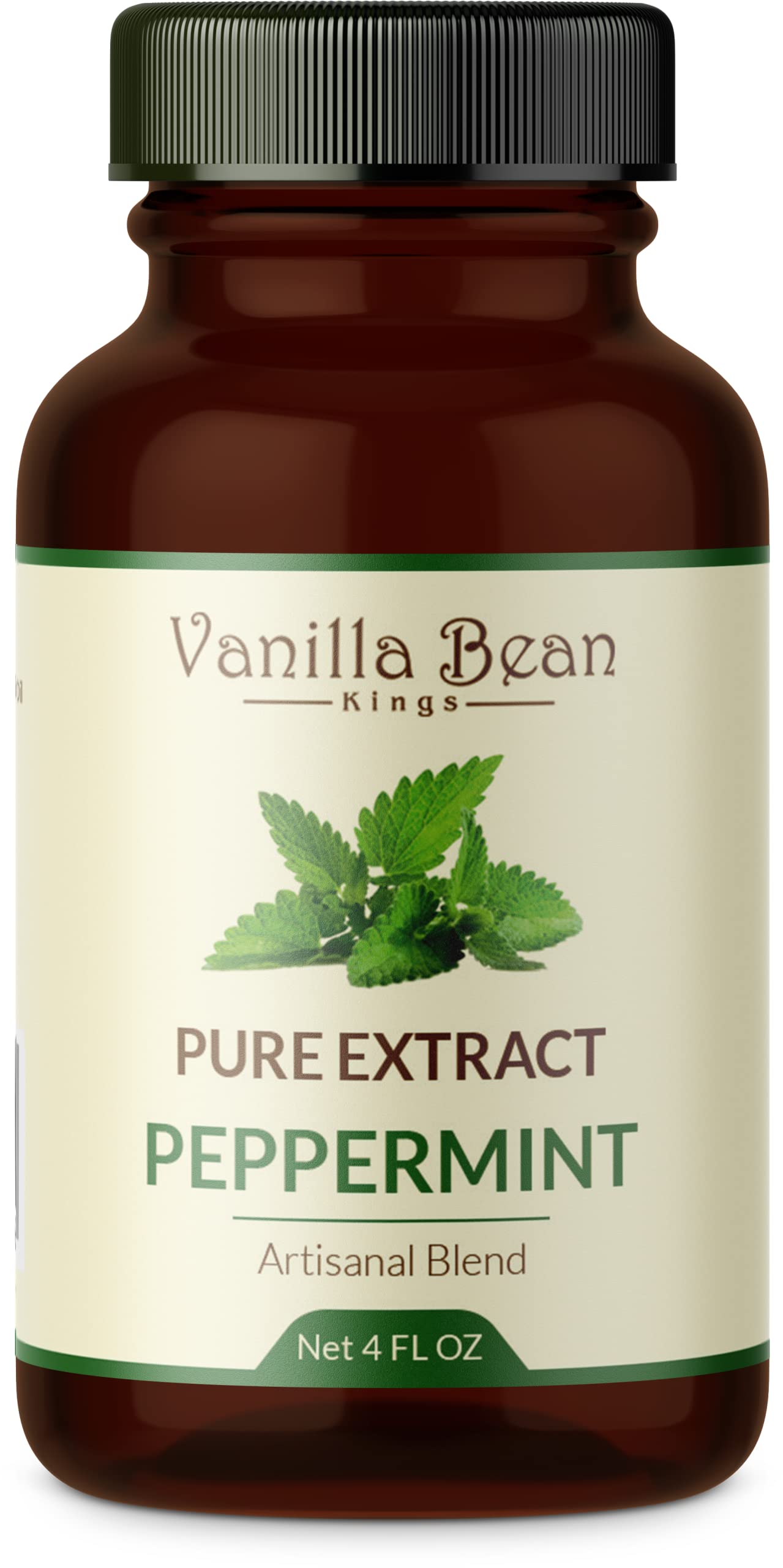 Pure Peppermint Extract For Baking And Flavoring - 4 Oz - Premium Quality Natural Flavors For Baked Goods, Desserts, & Cooking