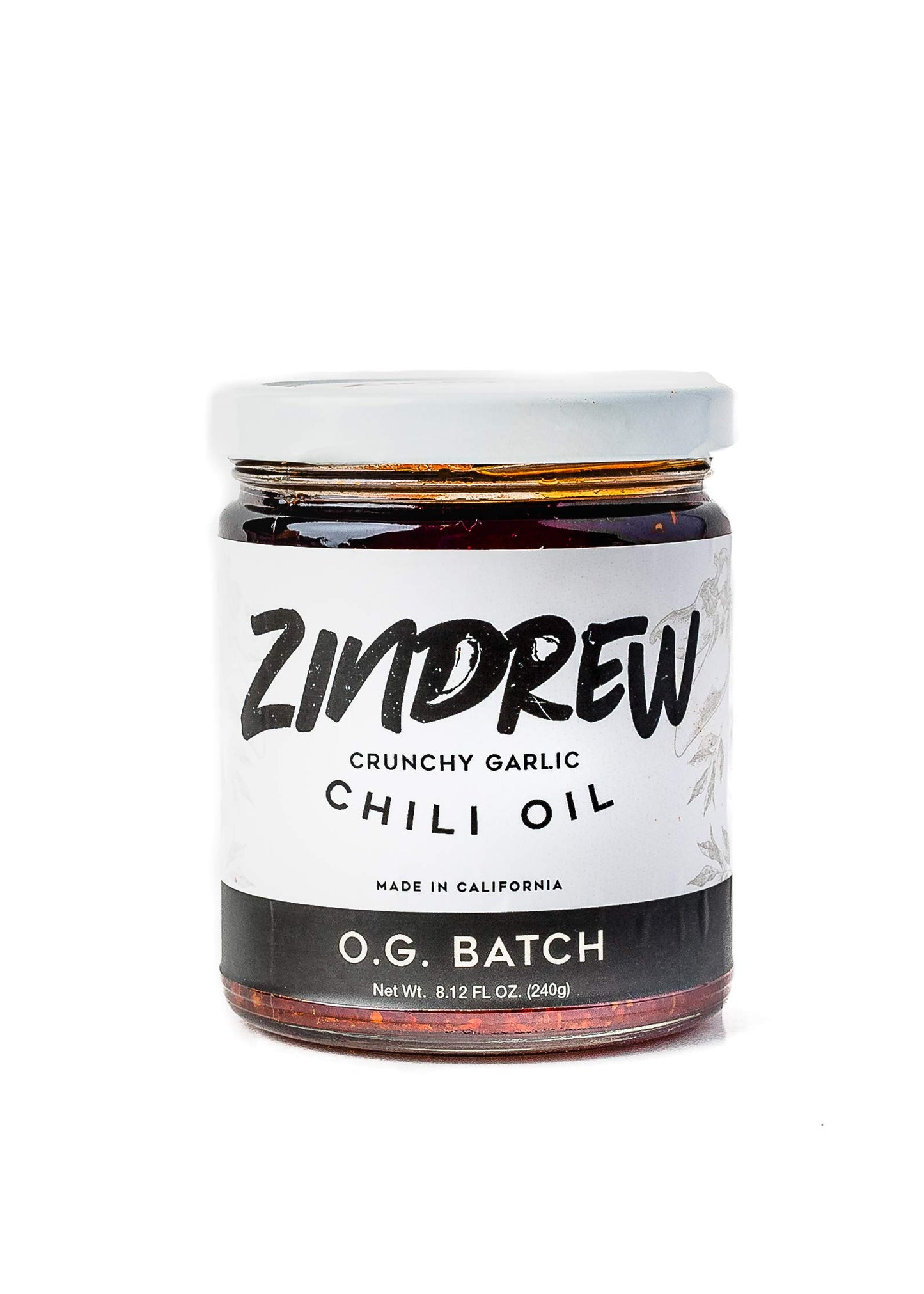 Zindrew Chili Crunchy Garlic Chili Oil Og Batch. Enhanced Spicy, Savory, Umami Gourmet All-Purpose Hot Chili Crisp Sauce (Og Batch- Very Mild Heat And X Batch- Very Spicy) 8.12Oz