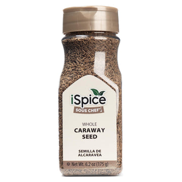 Ispice Premium Caraway Seed | 6.2 Ounces Whole Caraway Seed Non-Gmo No Fillers, No Agents, Black Caraway Seeds Essential Kitchen