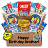 Hangry Kit Birthday Snack Box For Your Brother - (20 Count) Happy Birthday Gift Basket Care Package - Contains Birthday Snacks,