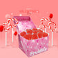 Valentines Day Lollipops Red Double Heart Shaped Cherry Flavored, Individually Wrapped (120-Pack)