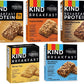 Generic Kind Breakfast Bars Variety Pack - 5 Piece Assortment, Includes Dark Chocolate, Honey Oat, Peanut Butter, Almond Butter