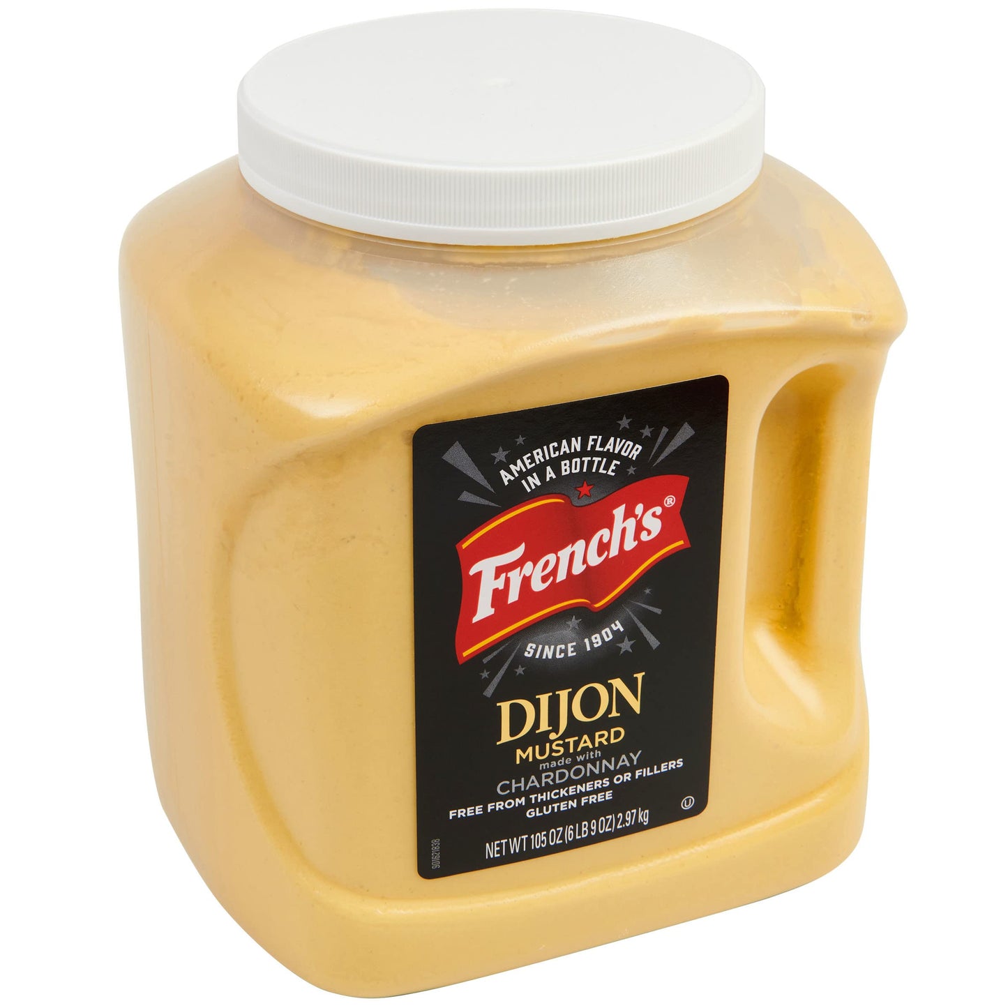 Frenchs Dijon Mustard, 105 oz - One 105 Ounce Bottle of Dijon Mustard with wine-inspired, Perfect for Creating Signature Sides and Entree Recipes