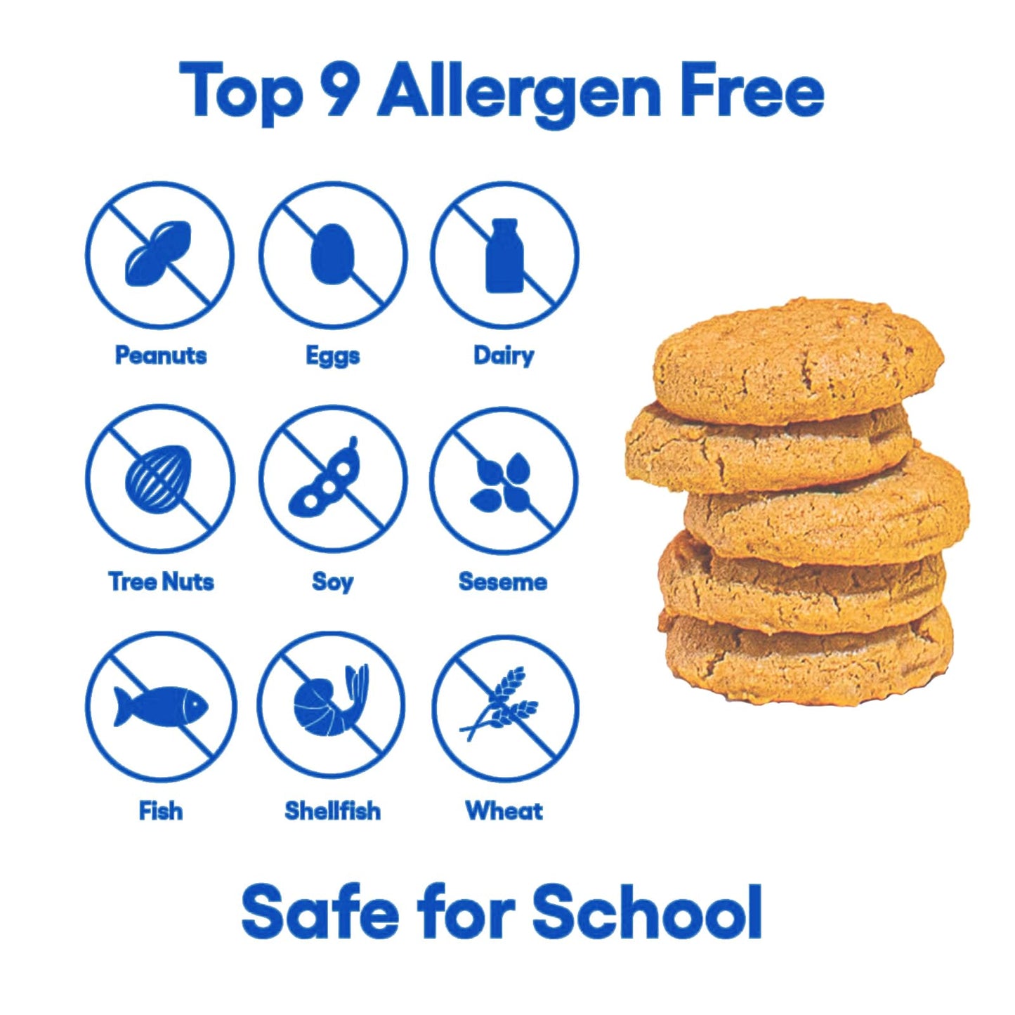 Partake Foods Gluten Free Ginger Snap Crunchy Cookies - Vegan - Free From the Top 9 Allergens Including Dairy, Wheat, Soy, Eggs,