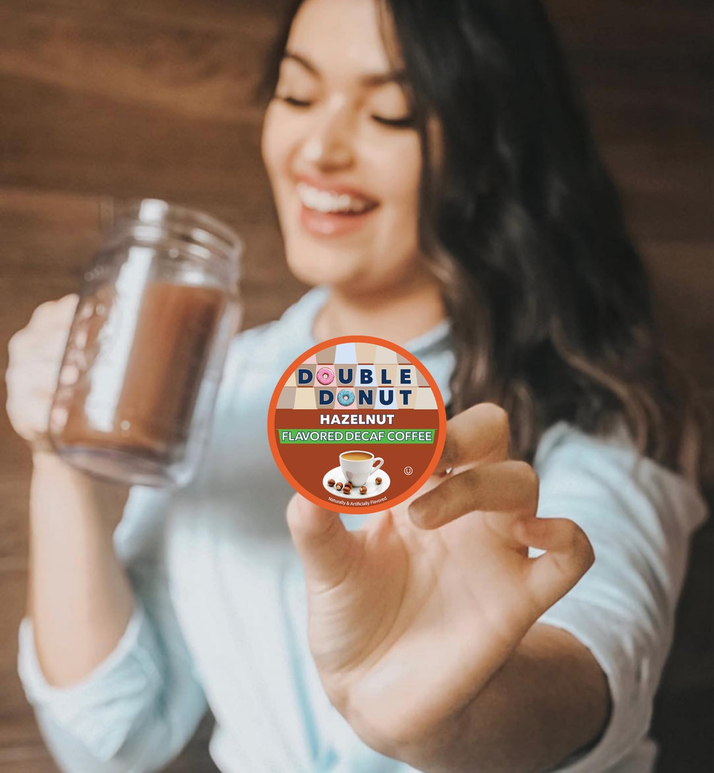 Double Donut Coffee Decaf Coffee Pods for Keurig, Medium Roast, 80 Count, Pack of 1