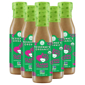Tessemaes All Natural Salad Dressing - Classic Italian, 6-Pack, Natural Flavors
