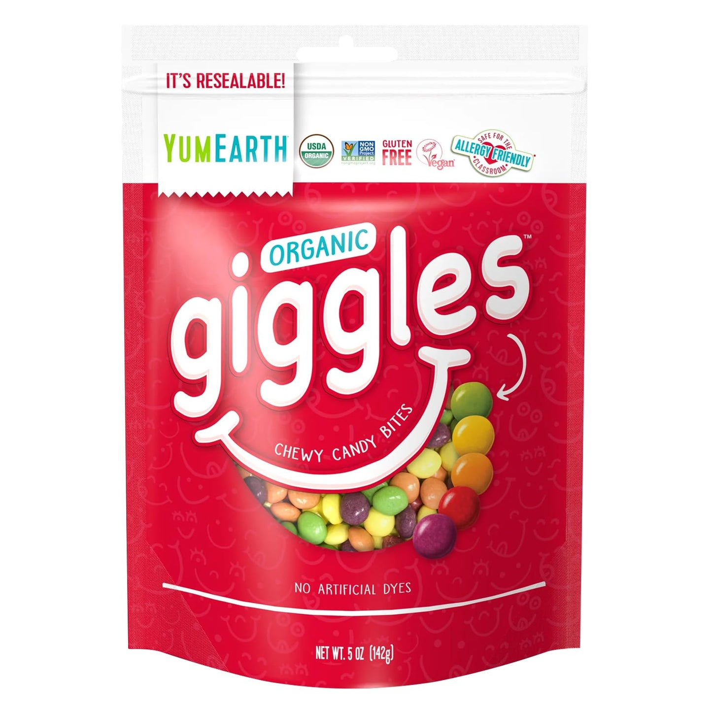 Yumearth Organic Giggles Chewy Candy Bites - 5 Oz