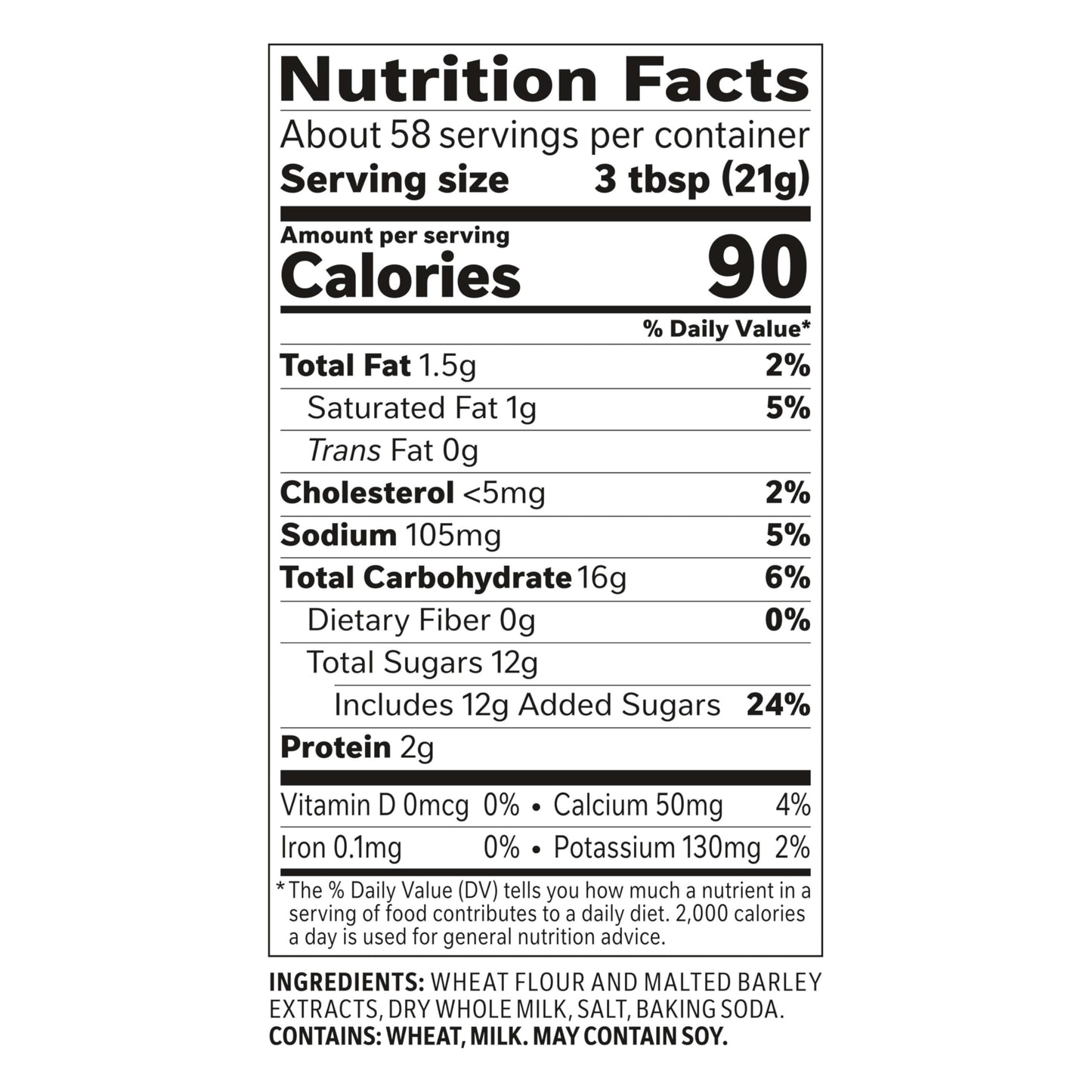 Carnation Malted Milk, Dry Shelf Stable Malted Milk, Great for Baking, Shakes, Sundaes, 2.72 lb Can